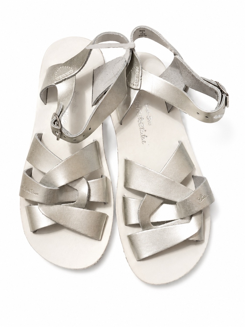 SunSan Swimmer SilverLeather Sandals